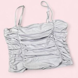 Hollister Purple Ruched Tank Tube Top